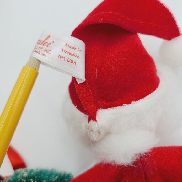 Annalee Santa Claus Mobilitee Figurine W/ Wreath 1990's Christmas Decor Vintage - Picture 8 of 10
